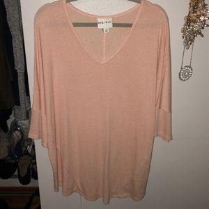 Ava & Viv Peach sweater top - 1X